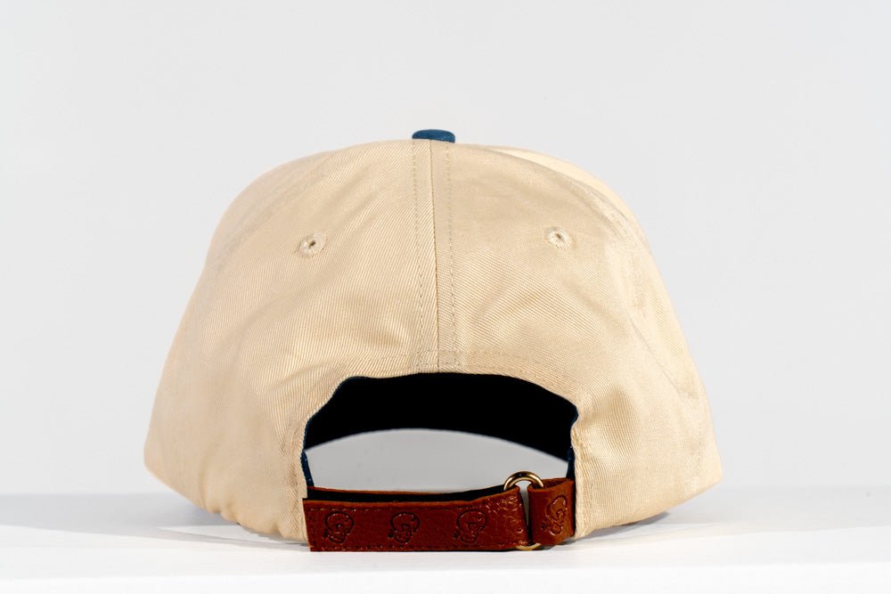 Blue V. Hat Leather Strap - Off - White - Vices&co.