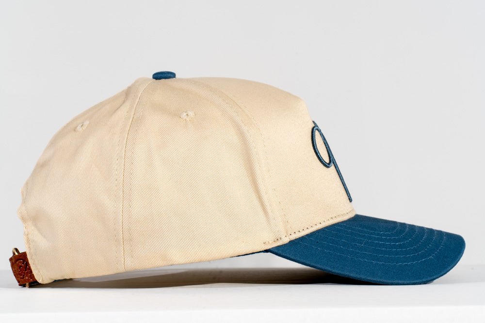 Blue V. Hat Leather Strap - Off - White - Vices&co.