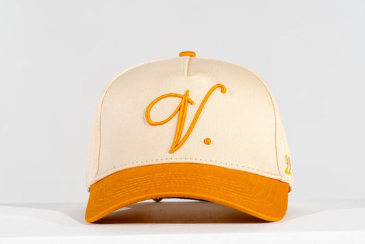 Orange V. Hat Leather Strap - Off - White - Vices&co.