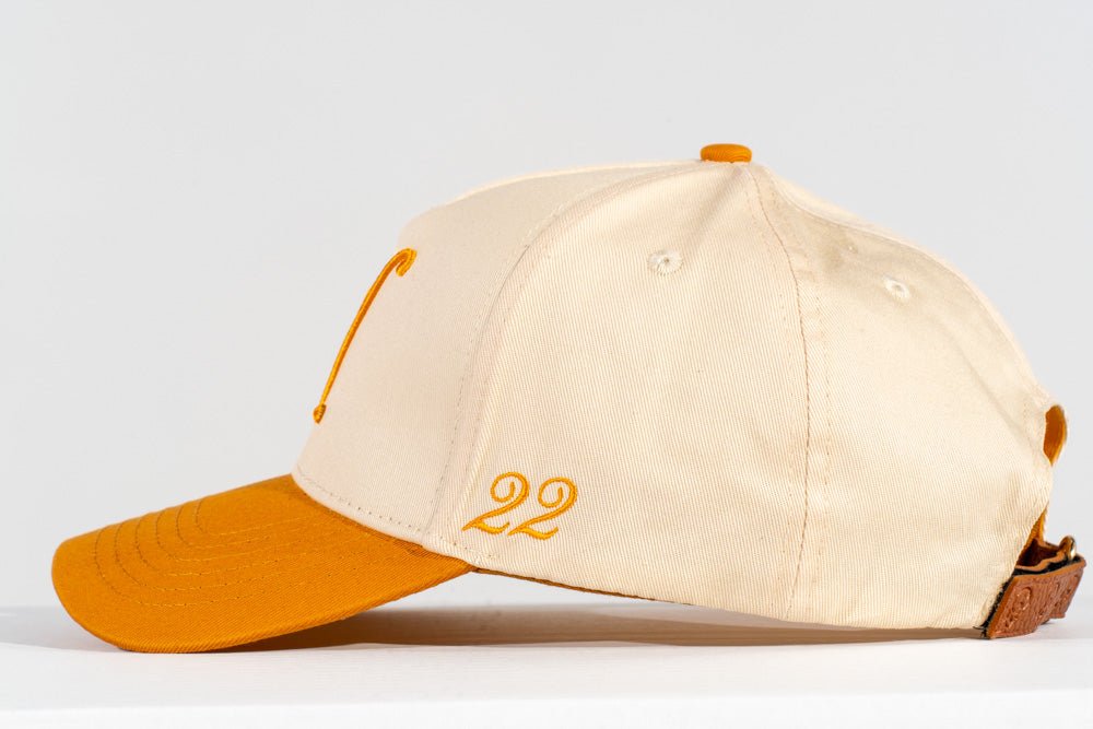 Orange V. Hat Leather Strap - Off - White - Vices&co.